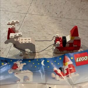 LEGO Festive Sleigh and Reindeer Set - Red, White, and Black